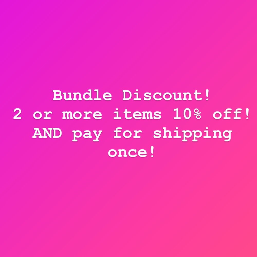 Only pay shipping once! (Up to 5lbs)